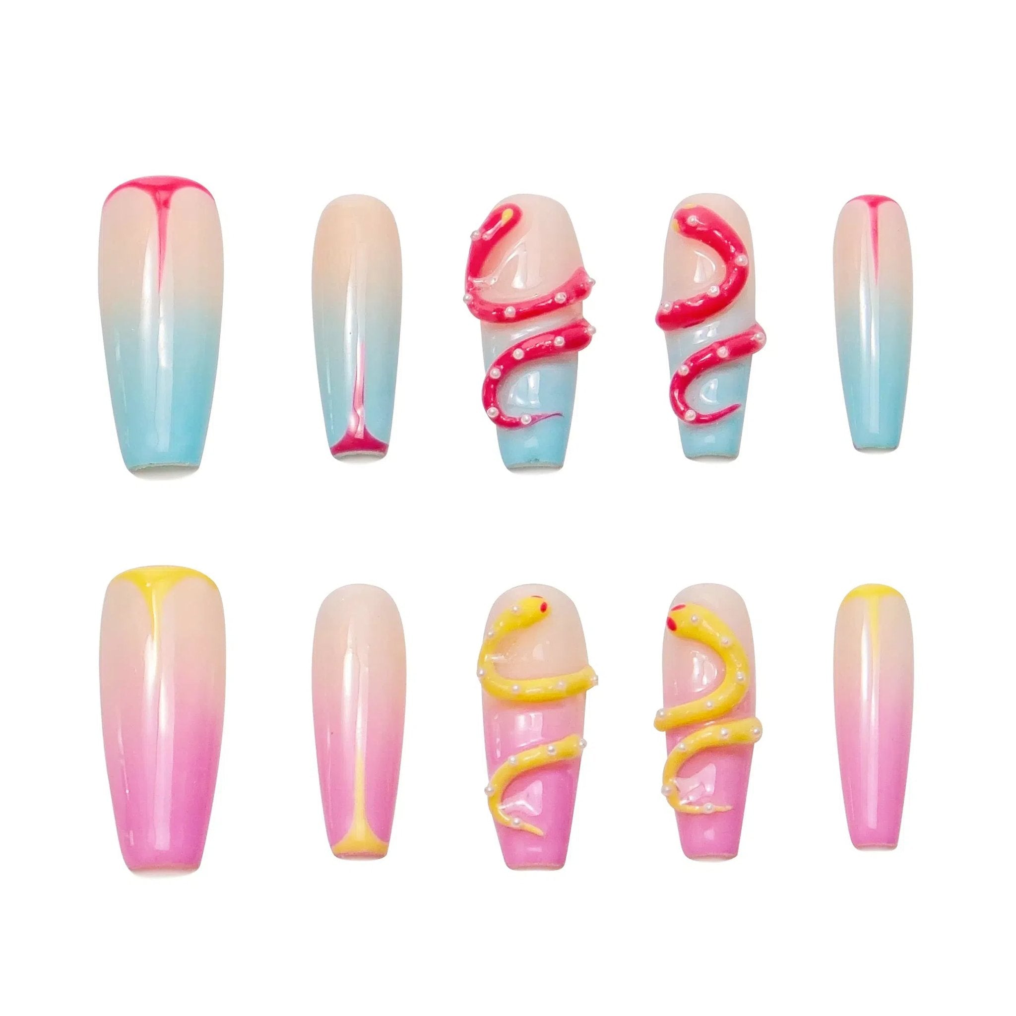 Twisted Serpents - Press-On Nails - Snaps Chic