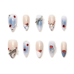 Cherry Whimsy - Press - on Nails - Snaps Chic