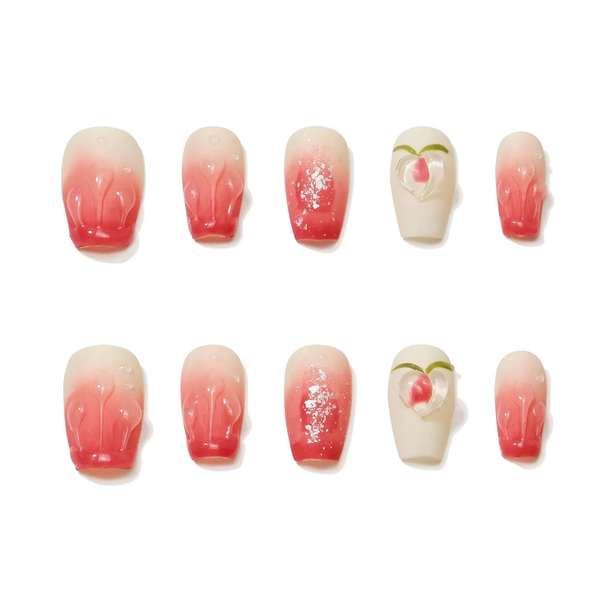 Juicy Peach - Press - on Nails - Snaps Chic