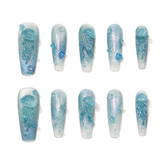 Luminous Jellyfish - Press - on Nails - Snaps Chic