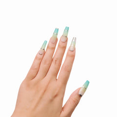 mint mojito - press-on nails - Snaps Chic