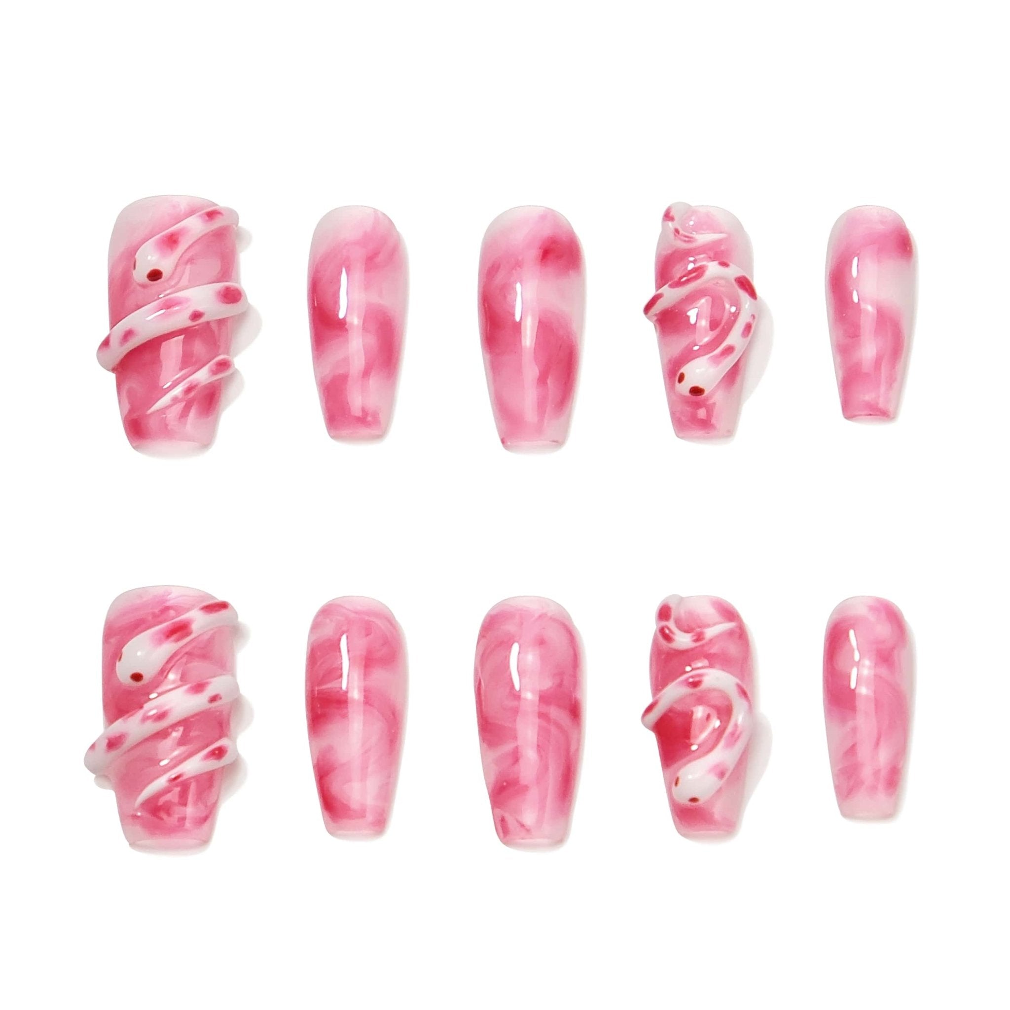 Serpent's Caress - Press - on Nails - Snaps Chic