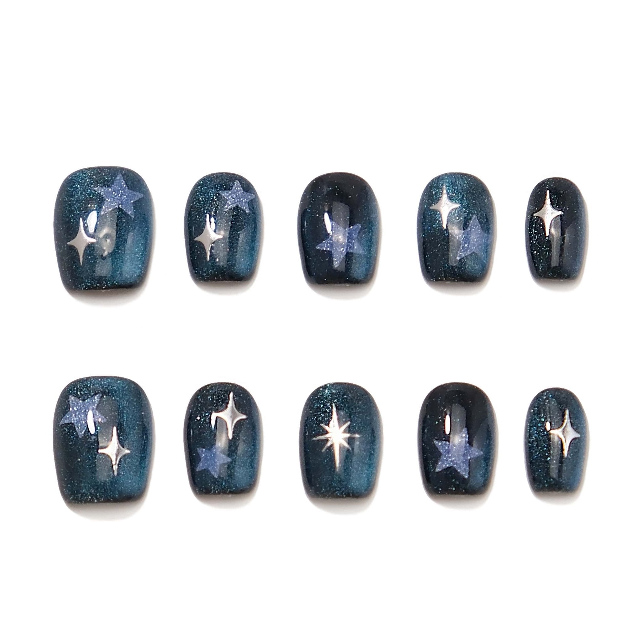 Starry Night - Press - on Nails - Snaps Chic