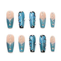 Wings of Morpho - Press - on Nails - Snaps Chic